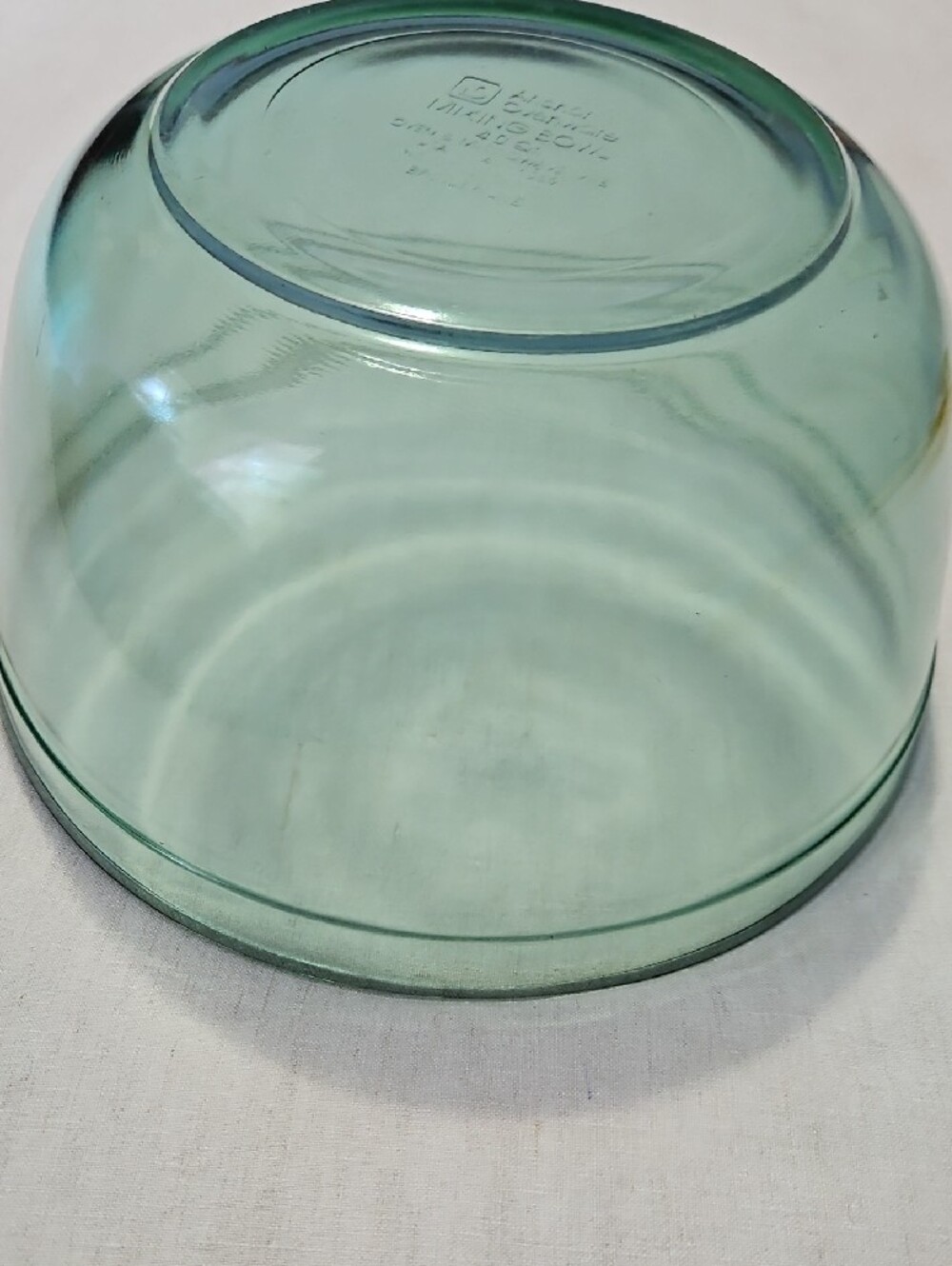 Vintage Rare Collectible Anchor Hocking Green Color Ovenware 4 Qt Mixing Bowl